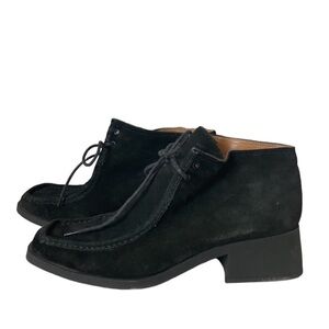 Vintage square toe ankle boot